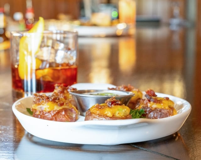 Mini Twice-Baked Potatoes.