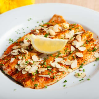 Fresh Broiled Trout Amandine